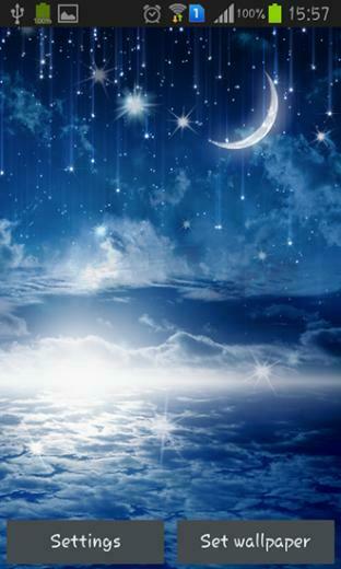 Night Sky Stunning Live Wallpaper With Wonderful