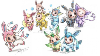 Eevee Evolutions Human Pokemon