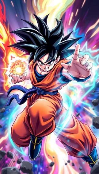Goku Kaioken Mobile Wallpaper