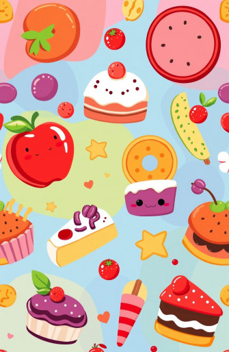 Cartoon Food Wallpaper