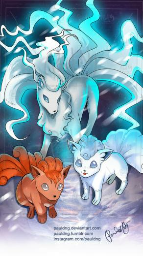 Vulpix Alolan And Ninetales Denise Pokemon