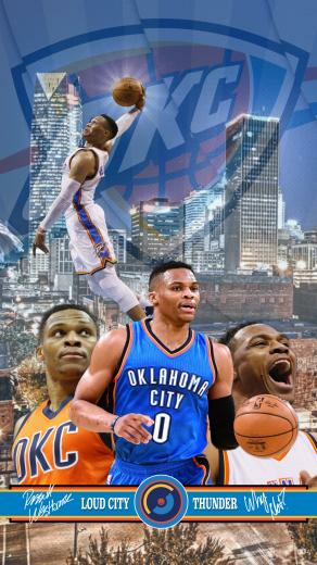 Oklahoma City Thunder Wallpaper Of The Month Russell Westbrook