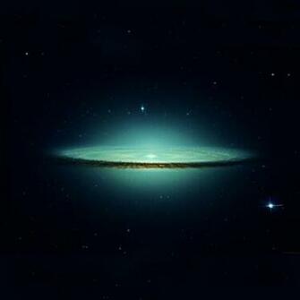 Sombrero Galaxy Particle Physics Wallpaper