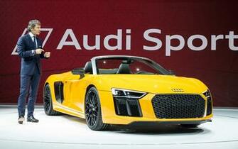 Audi R8 Spyder V10 New York Debut