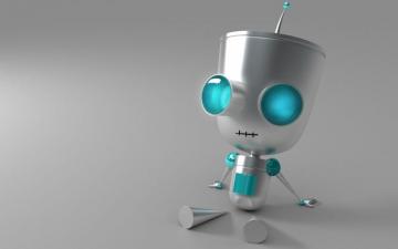 Cute Robot Wallpaper On