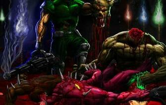 Wallpaper Background The Game Legend Marines Doom