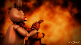 Fnaf Springtrap Vs Toy Bonnie Wallpaper Scene By Drgenocidesfm On