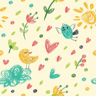 Marshall Fun Time Ivory Kids Teens Wallpaper