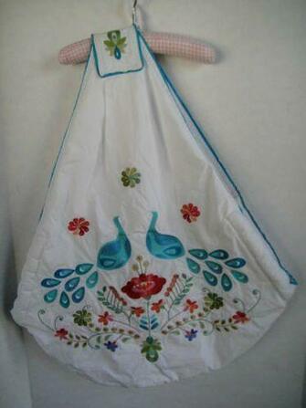 Serena And Lily Baby Carrier Sling Peacock Print Size Small