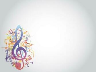 Colored Music Notes Style Ppt Background Powerpoint