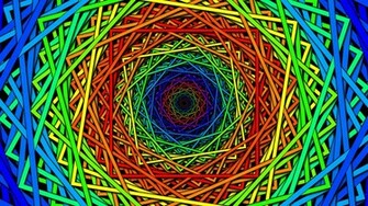 Multicolor Spiral Psychedelic Geometry Wallpaper