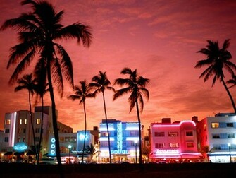 South Beach Miami Florida Computer Wallpaper Desktop Background