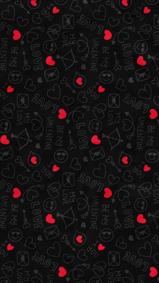 Valentine Patterns iPhone Wallpaper HD
