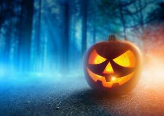 Scary Halloween Jack Olantern HD Wallpaper