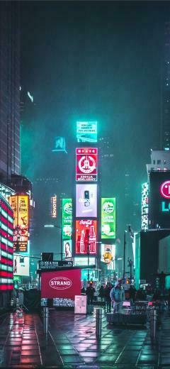 Neon Lights iPhone Wallpaper Image