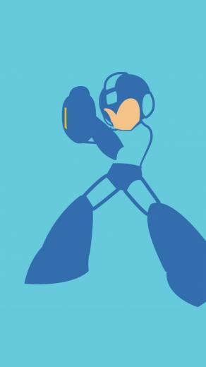 Minimalist Megaman iPhone Wallpaper Not My Art Enjoy