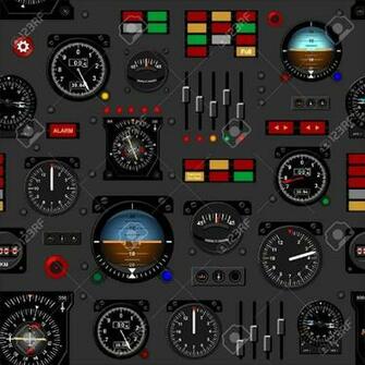 Airplane Instrument Panel Aircraft Dashboard Creative Seamless