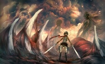 No Kyojin Girl Female Anime HD Wallpaper Desktop Pc Background A40