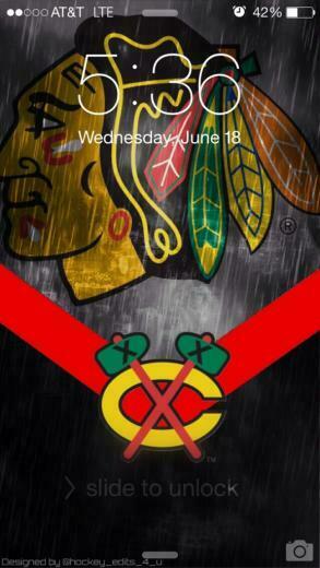 Chicago Blackhawks iPhone Wallpaper