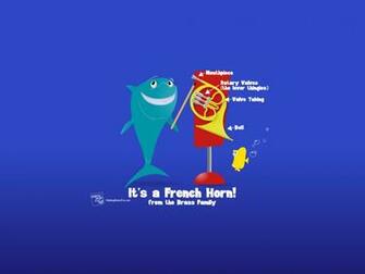 Blue French Horn Wallpaper Computer