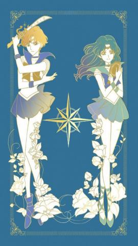 Jose Luis Sailor Uranus Neptune iPhone Wallpaper