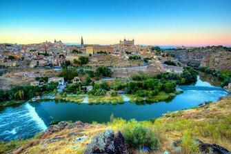 Wallpaper Toledo Spain Rivers Cities Houses