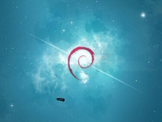 Debian Squeeze Wallpaper Tux Planet