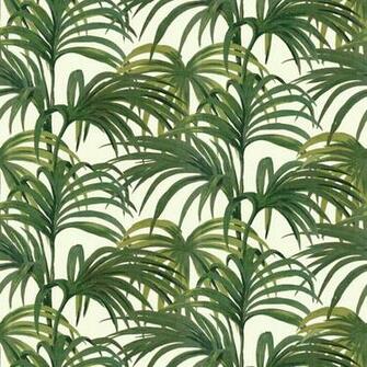Palmeral Wallpaper Off White Green House Of Hackney
