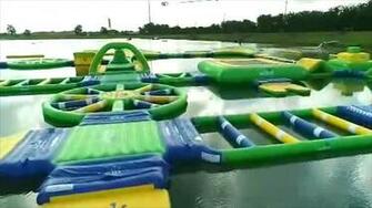 Make A Splash At Rosharon S Floating Trampoline Waterpark Altitude