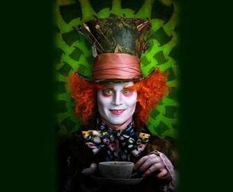 Johnny Depp Mad Hatter Vektorgrafik