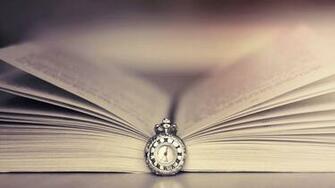 Clocks Books Wallpaper