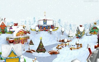 Christmas Village Wallpaper