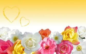 Roses And Hearts Wallpaper