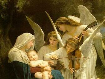 Mother Mary With Baby Jesus Wallpaper