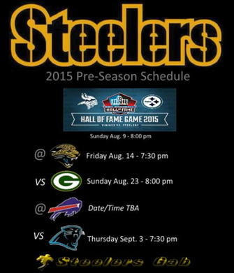Pittsburgh Steelers Release Preseason Contests