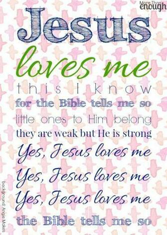 Jesus Loves Me Background Angie Makes Glory