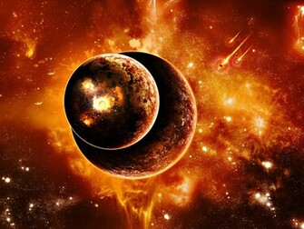 Planets Burning Wallpaper HD