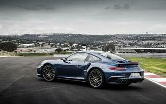 Wallpaper Porsche Turbo S Coupe Blue Auto
