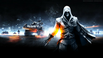 Video Game Collage Assassin S Creed Battlefield Wallpaper