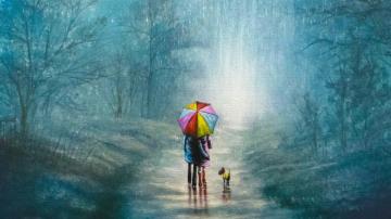 4k Artistic Rain Wallpaper Background Image