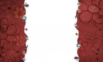 Burgundy Blooms Background Wallpaper For Powerpoint Presentations