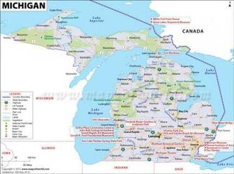 Map Of Michigan Mi State