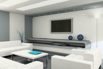 Modern Minimalist Living Room Picture Gray And White 3d House