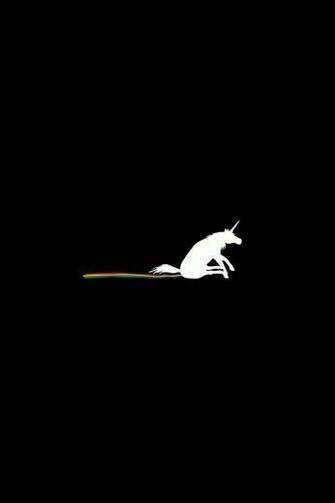 Minimalistic Crap Humor Unicorns Funny Horses Poop Wallpaper