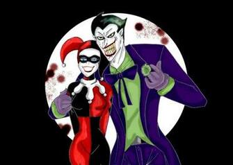 The Joker And Harley Quinn Cartoon Wallpaper By