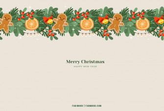 Christmas Aesthetic Wallpaper Garland For Desktop