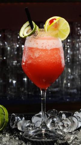 Wallpaper Daiquiri Cocktail Lime Mint Cherry Food