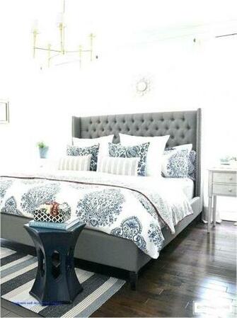 Bedroom Grey Upholstered Ideas HD Wallpaper