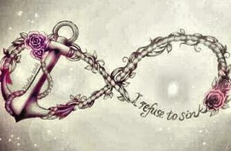 Infinity Anchor And Rose Tattoo By Pacii8