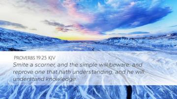 Proverbs Kjv Desktop Wallpaper Smite A Scorner And The